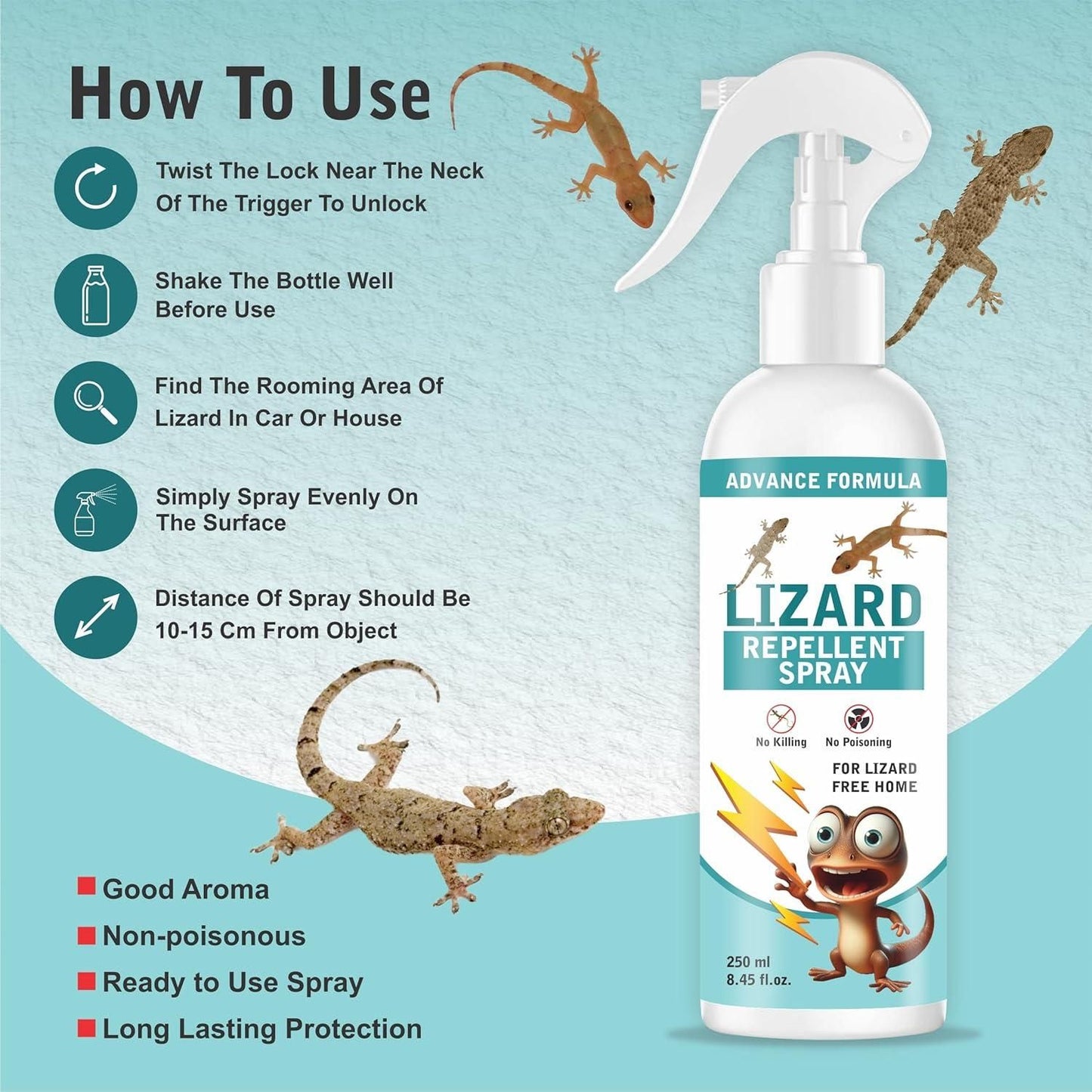 Lizard Repellent for Home Spray Pest Control