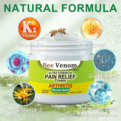 Bee Venom Joint and Bone Therapy | Ultra Strength Pain Relief Cream | Buy 1 Get 1 Free