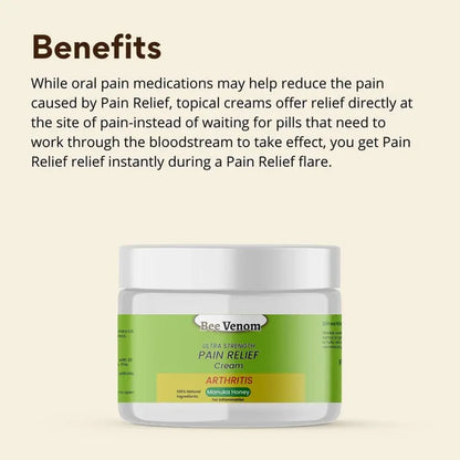 Bee Venom Joint and Bone Therapy | Ultra Strength Pain Relief Cream | Buy 1 Get 1 Free