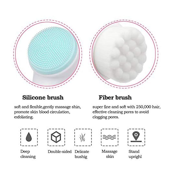 2-in-1 Skin Care Facial Cleansing Brush